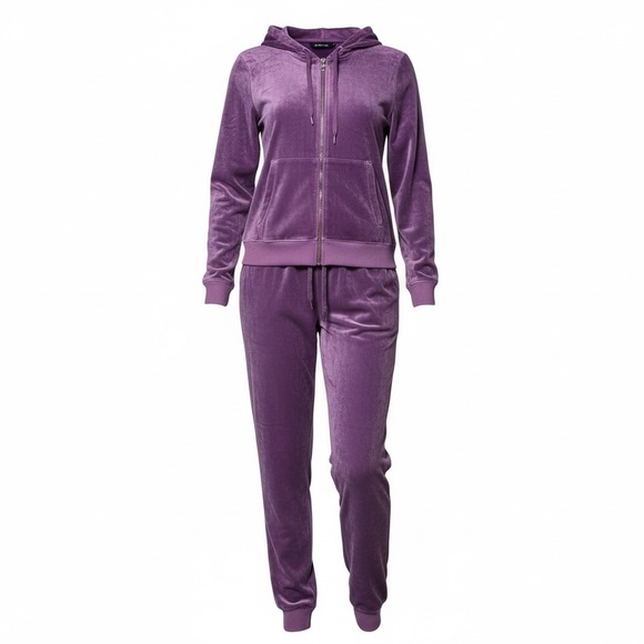 Purple Velour Tracksuit - Picture 2 of 4